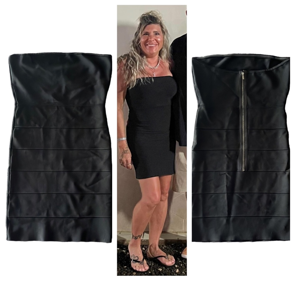 Bcbgmaxazria bodycon strapless dress